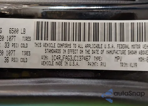 2018 Jeep Grand Cherokee Altitude 4X4 из США, поврежденный, VIN 1C4RJFAG3JC137467